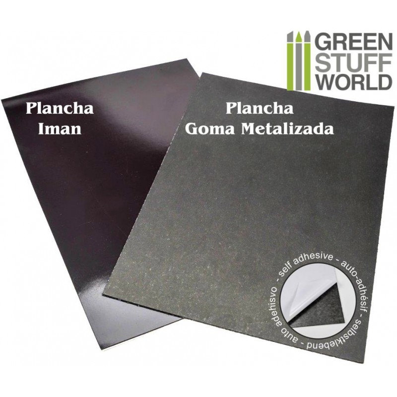 Planchas Iman y Goma Metalizada AUTOADHESIVO - Estalia