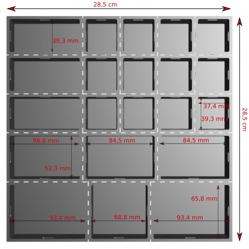 Zacatrus Zacabox: Bandeja organizadora Modular