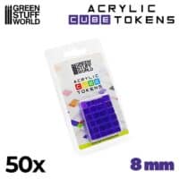 Tokens Cubos Violeta 8mm