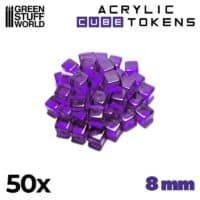 Tokens Cubos Violeta 8mm - Imagen 2