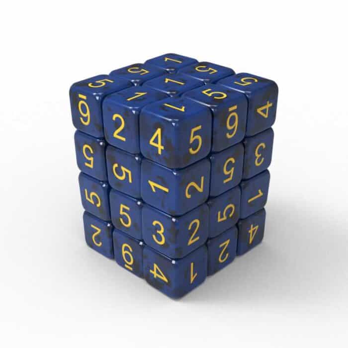36x Dados D6 12mm - Azul oscuro