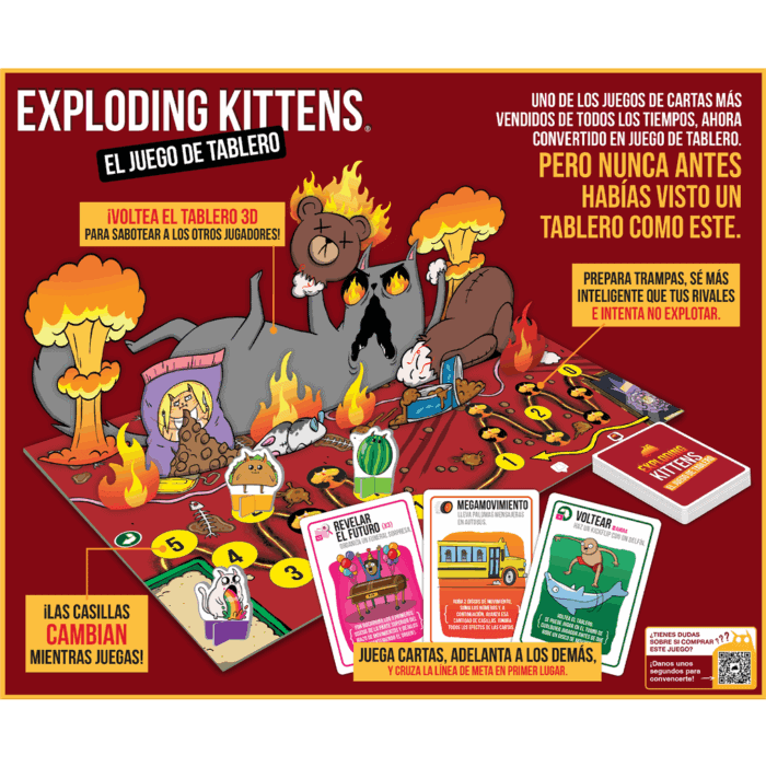 Exploding Kittens: El juego de tablero - Imagen 4