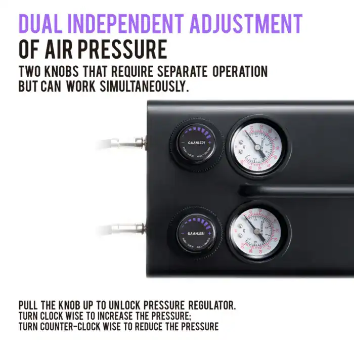 Compresor de aire para aerógrafo de doble accionamiento GT-918 - Imagen 3