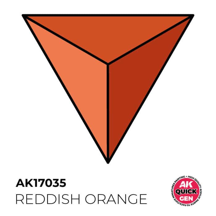 AK17035 REDDISH ORANGE  18 ml - Imagen 2