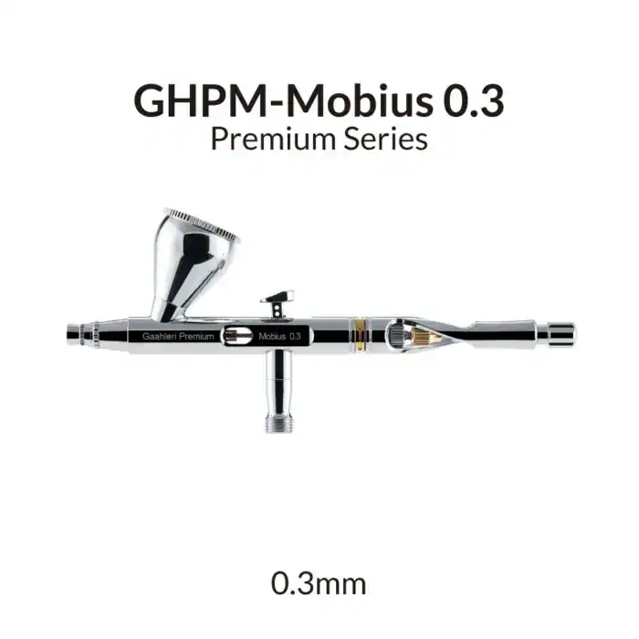 Aerógrafo Premium Series GHPM-Mobius de 0,3 mm