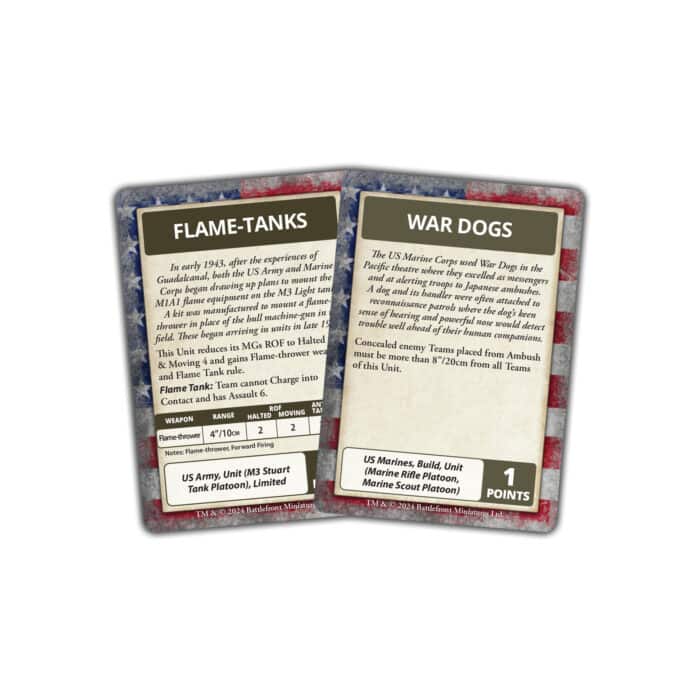 The Pacific: American Command Card Pack (x66) - Limited Edition - Imagen 2
