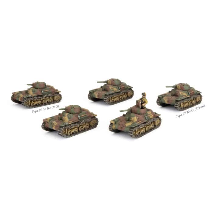 Type 97 Te-Ke Recon Tankette Platoon (x5 Tanks) - Imagen 2